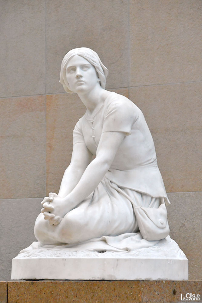 Jeanne d'Arc à Domrémy · Henri Chapu · Statua in marmo (1872)