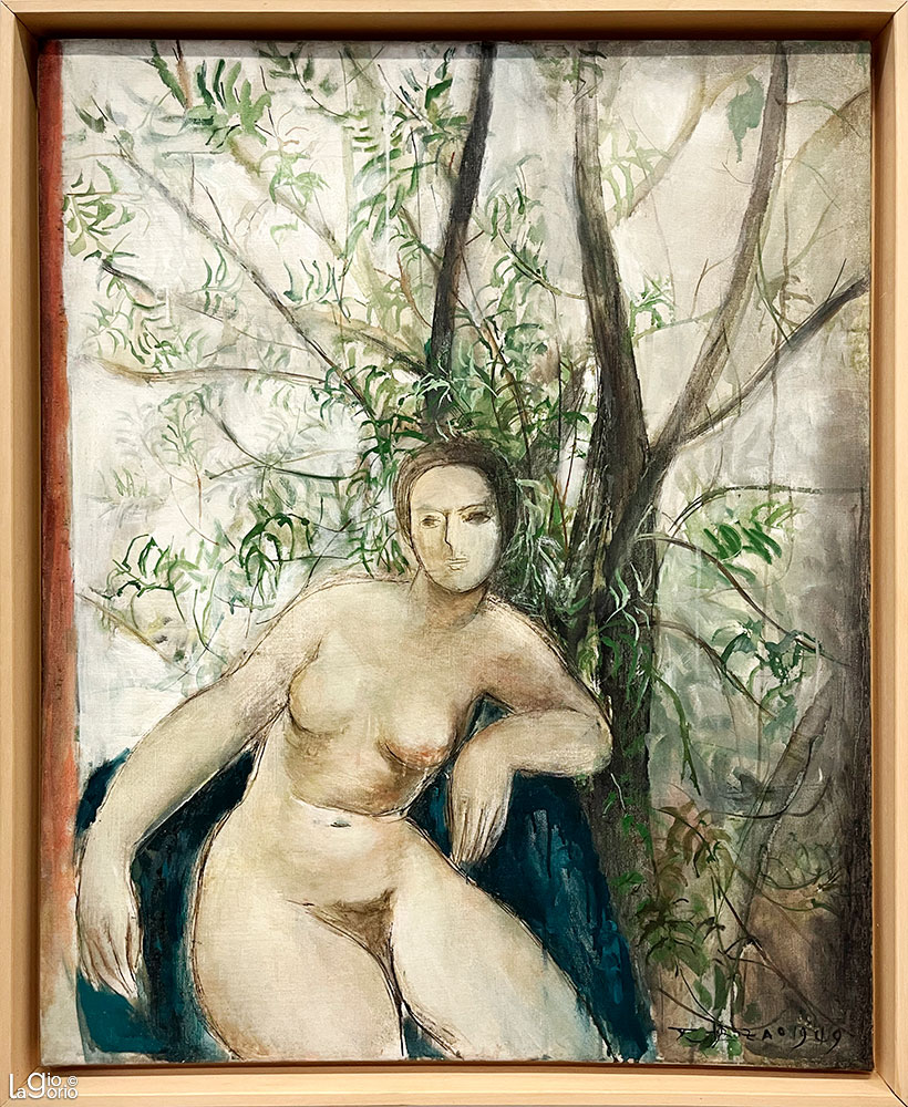 Nue assis sous l'arbre · Olio su tela · Zao Wou Ki (1949) · Musée d'Arte Moderne · Paris